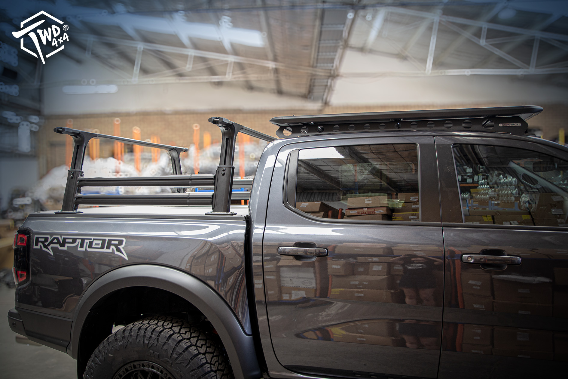 Twd 4x4 Vikor extendable rack Rhino Rack wheel tyre Next Gen Raptor grey 20240125_12